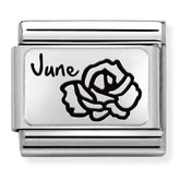 Nomination Composable Classic Link 330112/18 June Flower in 925 Silver
